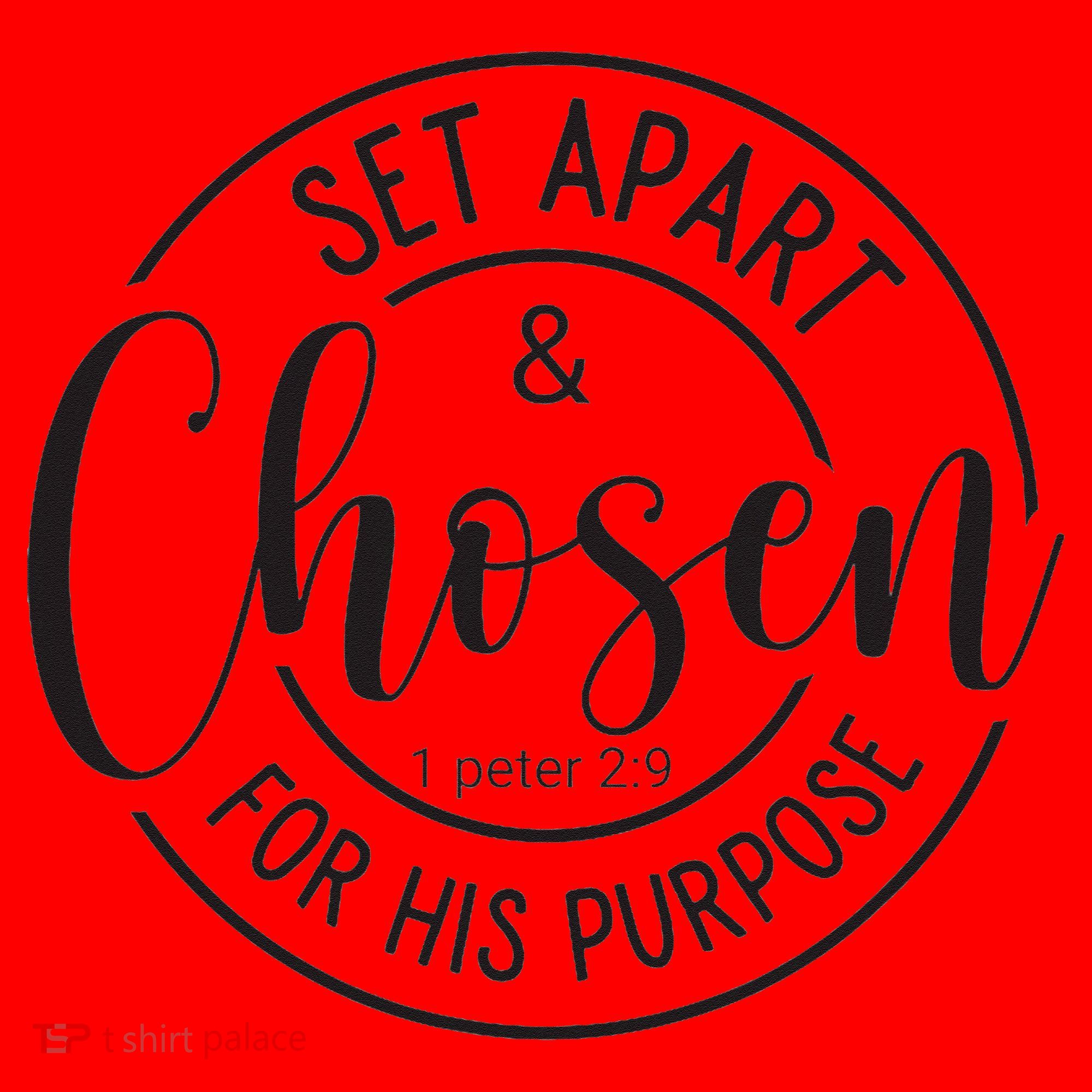 Set Apart And Chosen For His Purpose - Spiritual Message Santa Hat