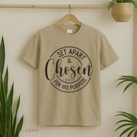 Set Apart And Chosen For His Purpose - Spiritual Message T-Shirt thumb 2