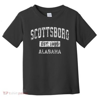 Scottsboro Alabama Al Vintage Established Toddler T-Shirt