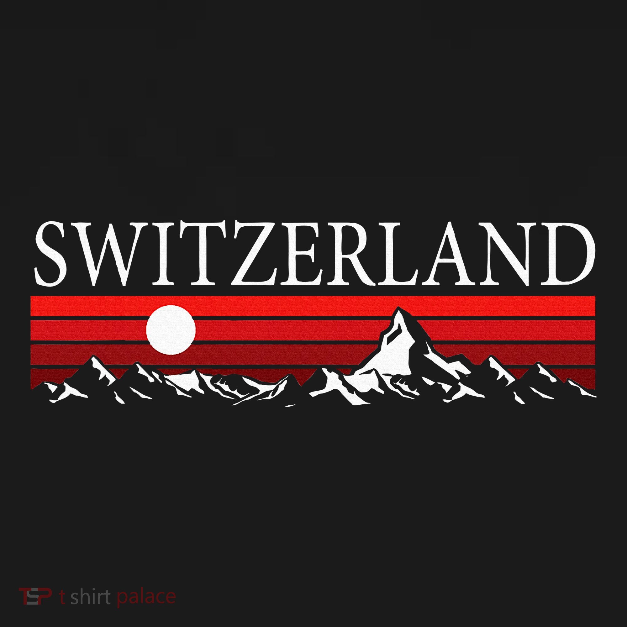 Swiss Alps And Red Sunset Switzerland Mountains Women's Hoodie