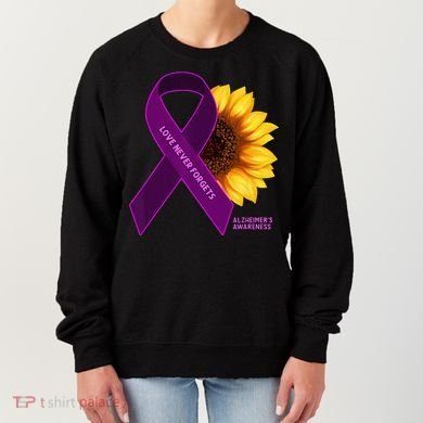 Sunflower Alzheimers Awareness Women's Sweatshirt
