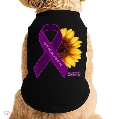 Sunflower Alzheimers Awareness Doggie Tank