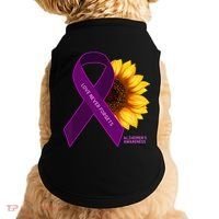 Sunflower Alzheimers Awareness Doggie Tank thumb 0