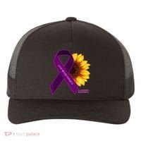 Sunflower Alzheimers Awareness Yupoong Adult 5-Panel Trucker Hat thumb 0