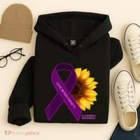 Sunflower Alzheimers Awareness Hoodie thumb 4