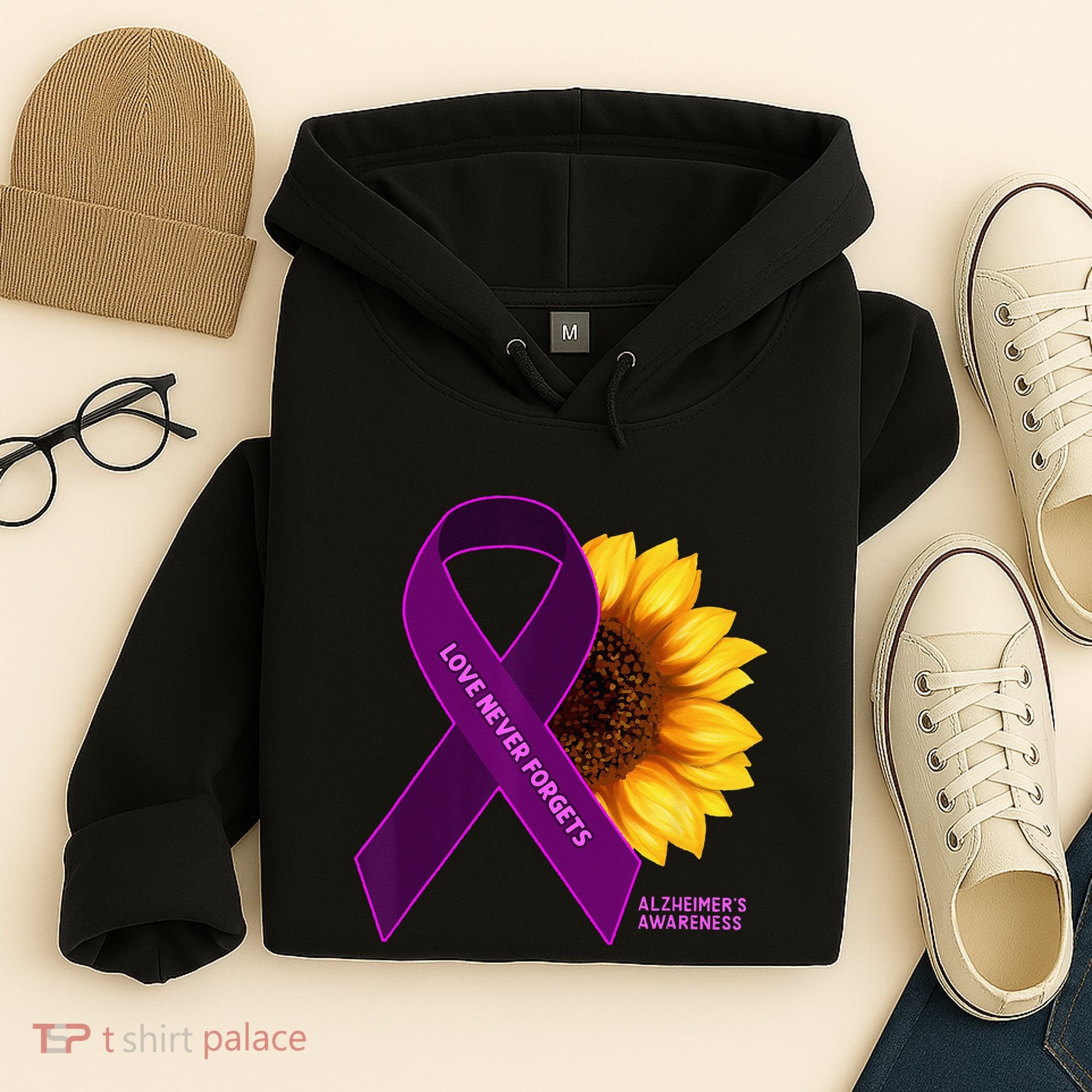 Sunflower Alzheimers Awareness Hoodie