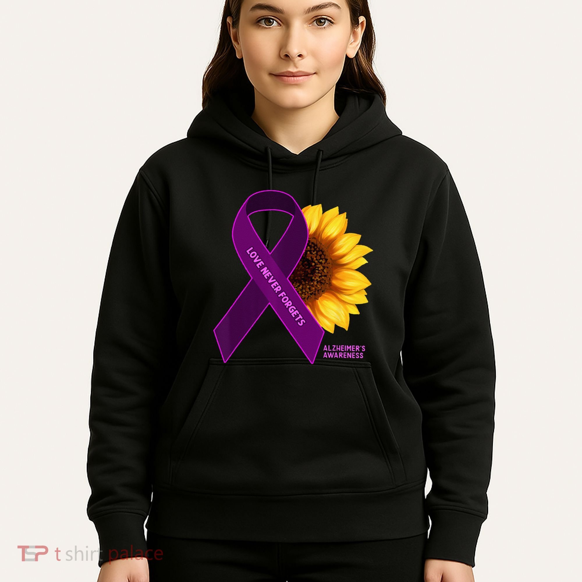 Sunflower Alzheimers Awareness Hoodie