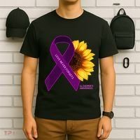 Sunflower Alzheimers Awareness T-Shirt thumb 6
