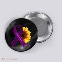 Sunflower Alzheimers Awareness Button thumb 0