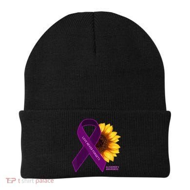 Sunflower Alzheimers Awareness Beanie