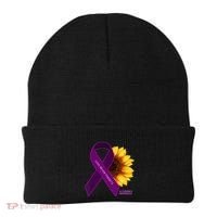 Sunflower Alzheimers Awareness Beanie thumb 0