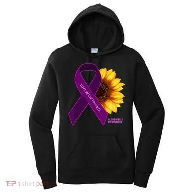 Sunflower Alzheimers Awareness Women's Hoodie