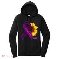 Sunflower Alzheimers Awareness Women's Hoodie thumb 0