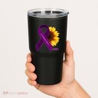 Sunflower Alzheimers Awareness Tumbler thumb 2