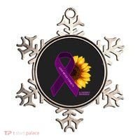 Sunflower Alzheimers Awareness Ornament thumb 0