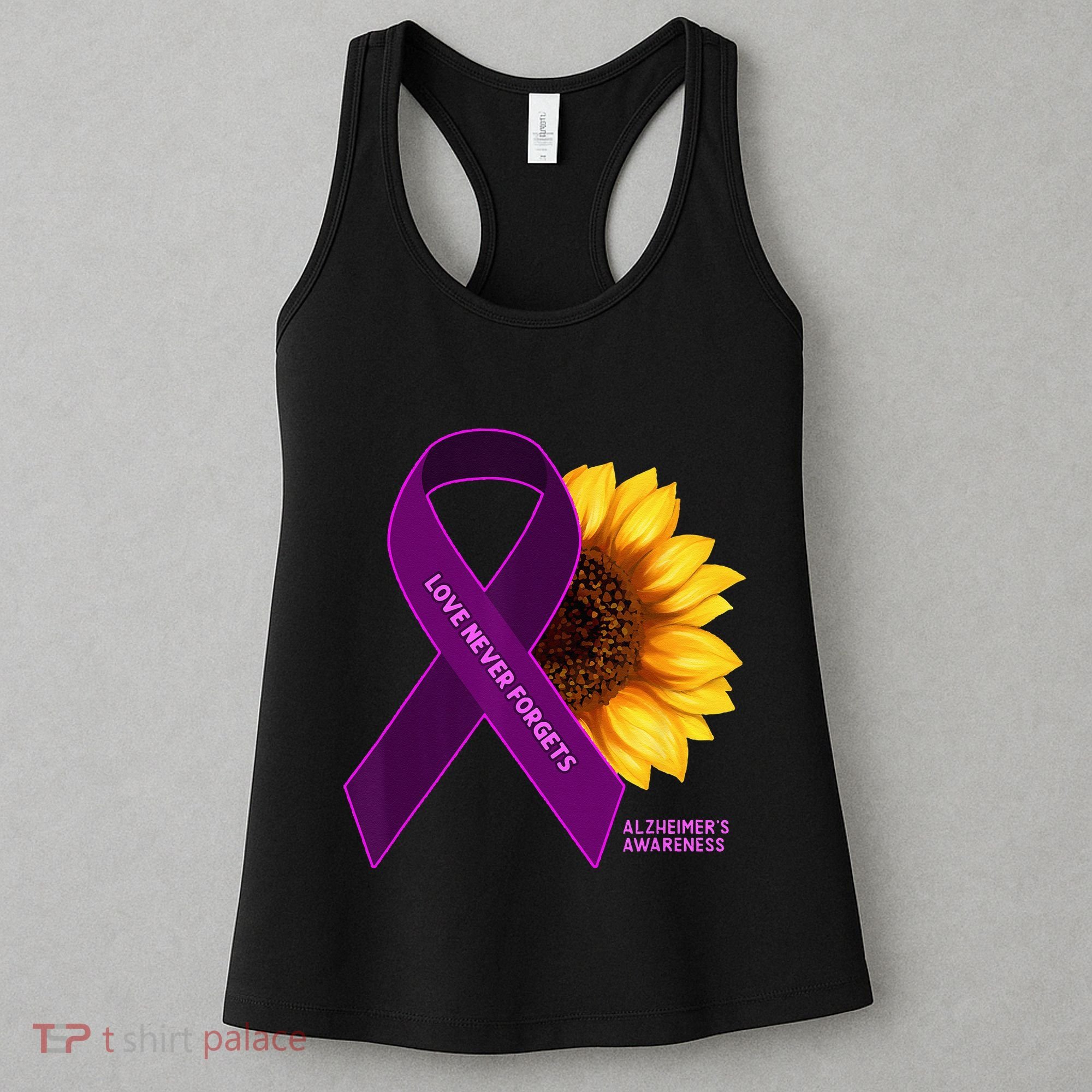 Sunflower Alzheimers Awareness Women's Tank Top
