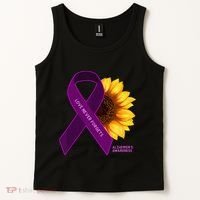 Sunflower Alzheimers Awareness Tank Top thumb 2