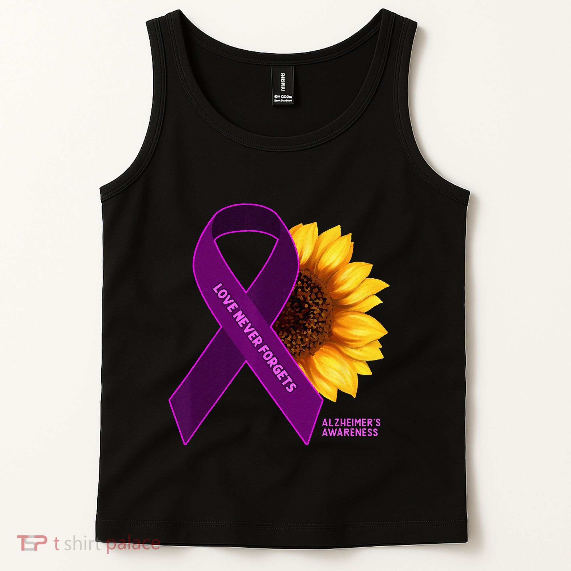 Sunflower Alzheimers Awareness Tank Top