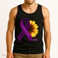 Sunflower Alzheimers Awareness Tank Top thumb 3