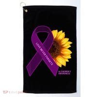 Sunflower Alzheimers Awareness Golf Towel thumb 0