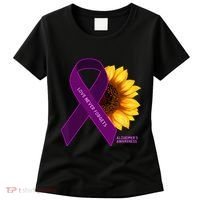 Sunflower Alzheimers Awareness Women's T-Shirt thumb 0