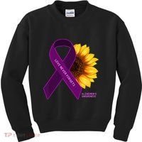 Sunflower Alzheimers Awareness Kids Sweatshirt thumb 0
