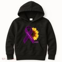 Sunflower Alzheimers Awareness Kids Hoodie thumb 0