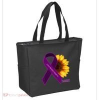 Sunflower Alzheimers Awareness Tote Bag thumb 2