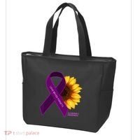 Sunflower Alzheimers Awareness Tote Bag thumb 3