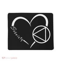Sober Alcoholic Abstinence Aa Support Sobriety Heart Love Mousepad thumb 0