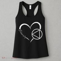 Sober Alcoholic Abstinence Aa Support Sobriety Heart Love Women's Tank Top thumb 3