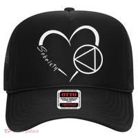 Sober Alcoholic Abstinence Aa Support Sobriety Heart Love Hat thumb 0