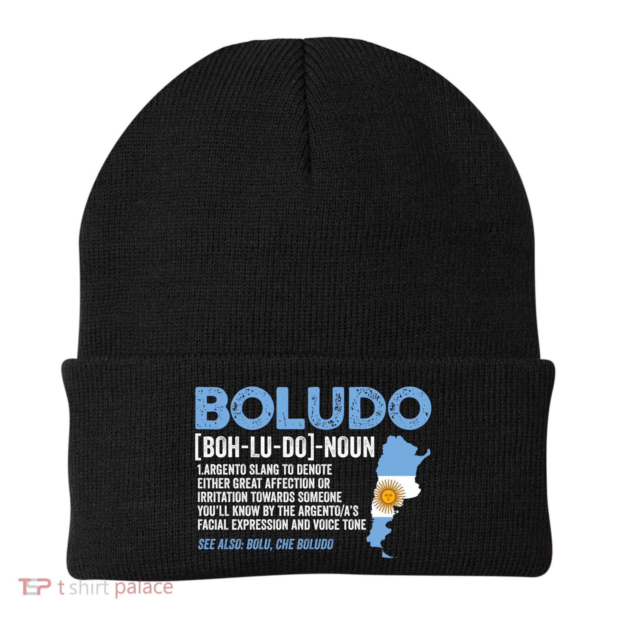Sarcastic Argentinian Argentina Funny Boludo Definition Meaningful Gift Beanie