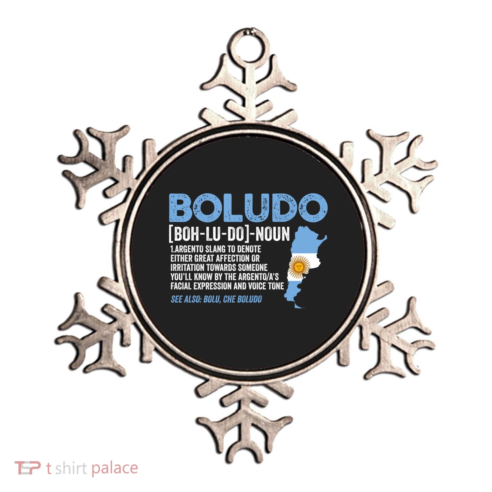Sarcastic Argentinian Argentina Funny Boludo Definition Meaningful Gift Ornament