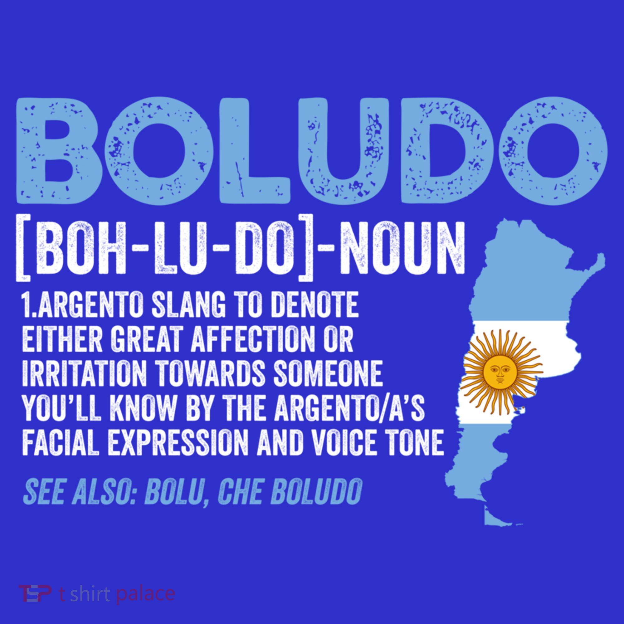 Sarcastic Argentinian Argentina Funny Boludo Definition Meaningful Gift Mousepad