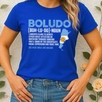 Sarcastic Argentinian Argentina Funny Boludo Definition Meaningful Gift Women's T-Shirt thumb 2