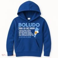 Sarcastic Argentinian Argentina Funny Boludo Definition Meaningful Gift Kids Hoodie thumb 0