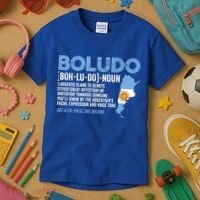 Sarcastic Argentinian Argentina Funny Boludo Definition Meaningful Gift Kids T-Shirt thumb 3
