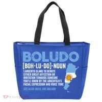 Sarcastic Argentinian Argentina Funny Boludo Definition Meaningful Gift Tote Bag thumb 0