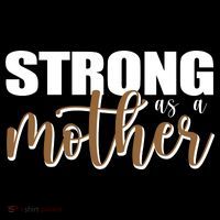 Strong As A Mother Gift For Mom Women's Long Sleeve Shirt thumb 2