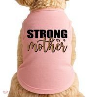 Strong As A Mother Gift For Mom Doggie Tank thumb 0