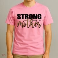 Strong As A Mother Gift For Mom T-Shirt thumb 3