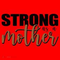 Strong As A Mother Gift For Mom Santa Hat thumb 1
