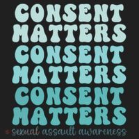 Sexual Assault Awareness Month Consent Matters Teal Ribbon Beanie thumb 2