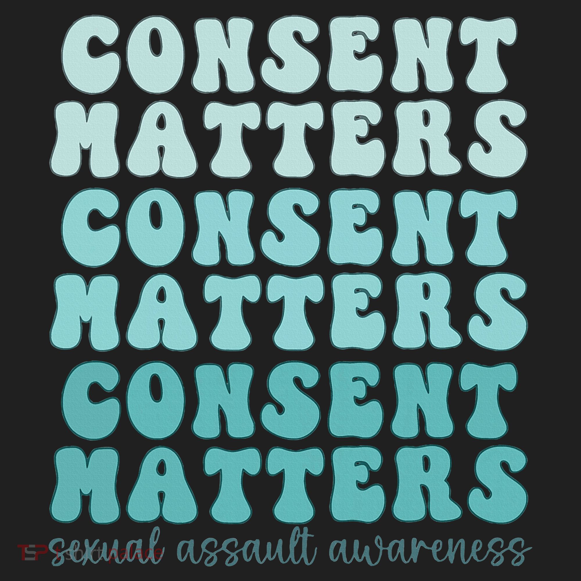 Sexual Assault Awareness Month Consent Matters Teal Ribbon Hat