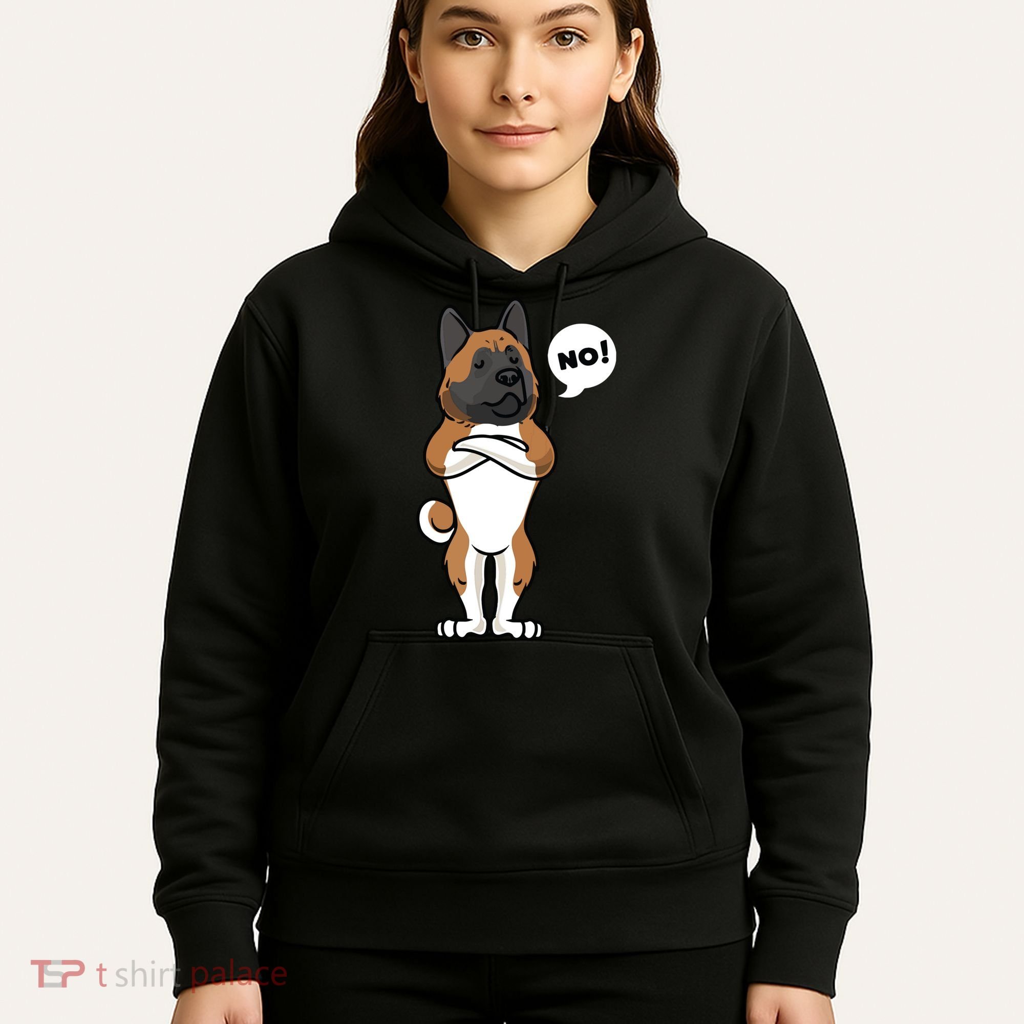 Stubborn American Akita Dog Hoodie