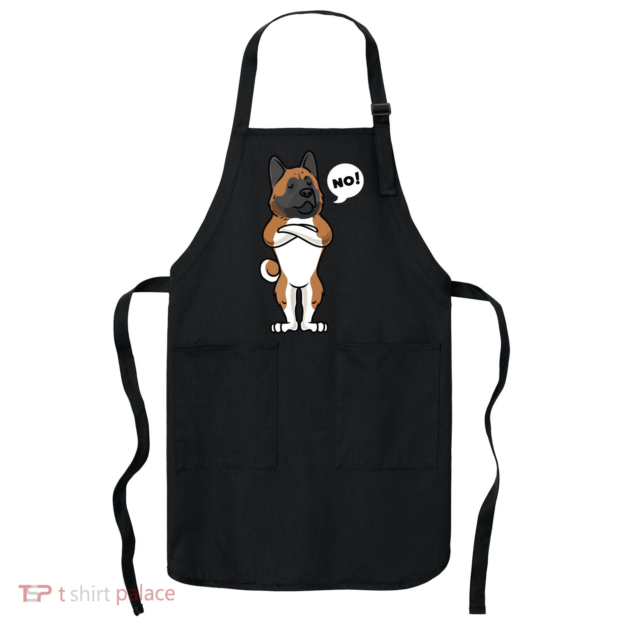 Stubborn American Akita Dog Apron