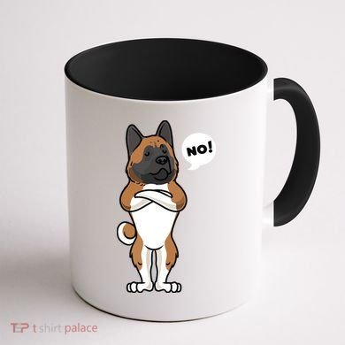 Stubborn American Akita Dog Coffee Mug back