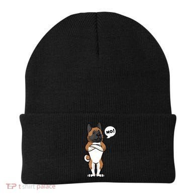 Stubborn American Akita Dog Beanie