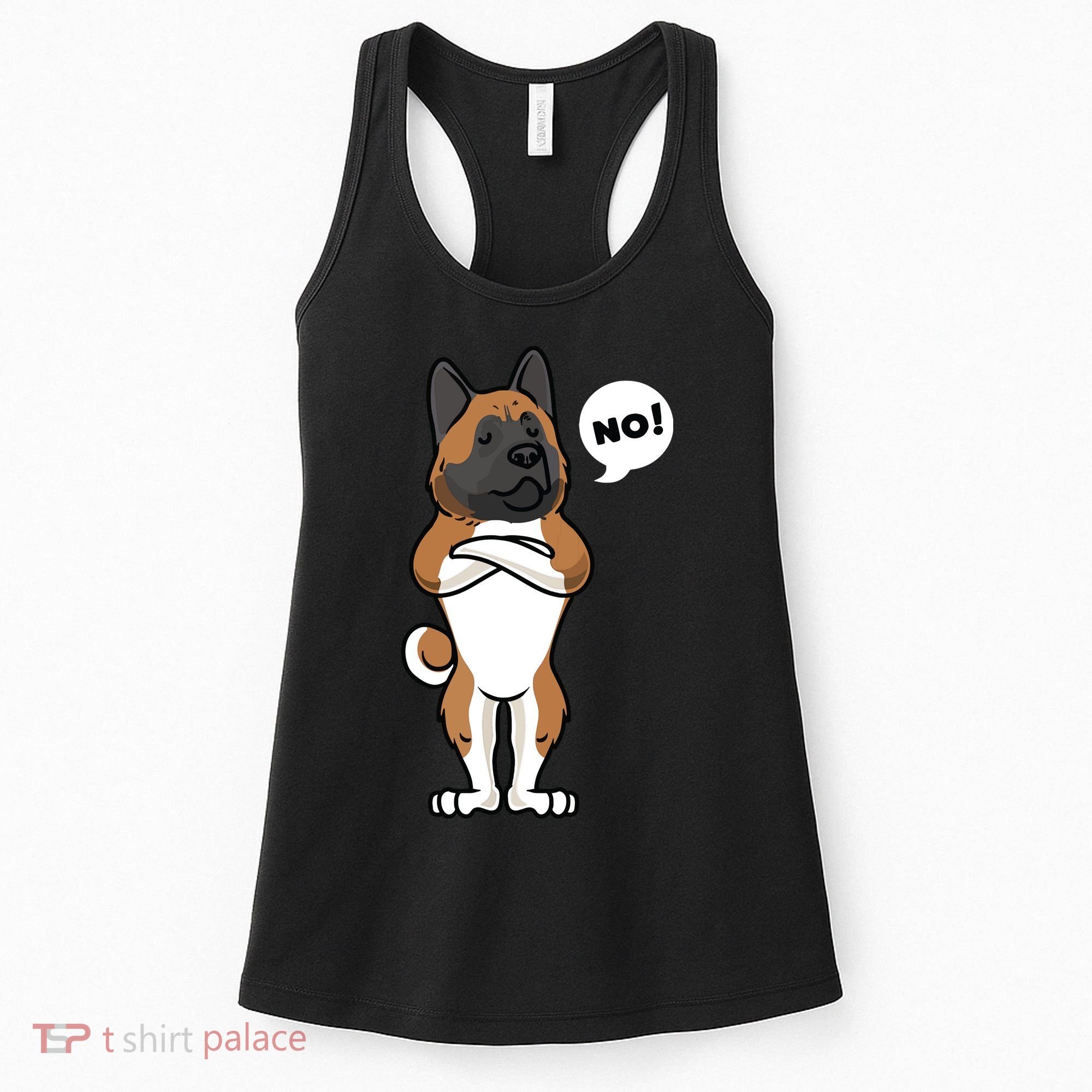 Stubborn American Akita Dog Women's Tank Top